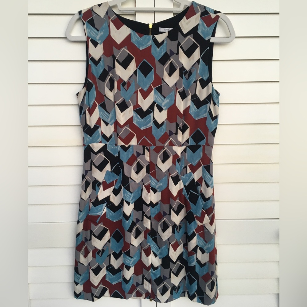 Diane Von Furstenberg Geometric Mini Dress - Size 8